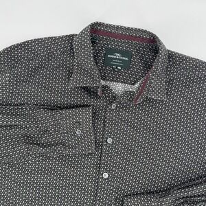 Rodd & Gunn Sports Fit Shirt Mens XL Geometric Print Button Up Italian Fabric